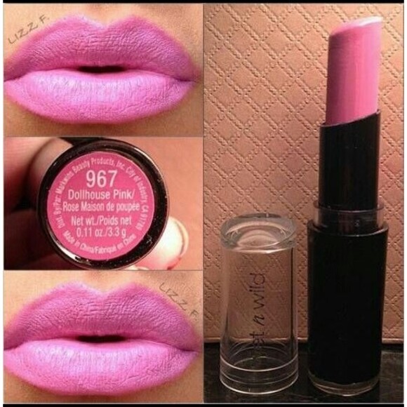 Wet n Wild Lipstick 967 Dollhouse Pink New Sealed Discontinued Shade - Picture 3 of 15